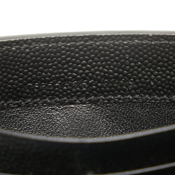 サンローラン YSLロゴ 長財布 ブラック レザー レディース SAINT LAURENT 【中古】