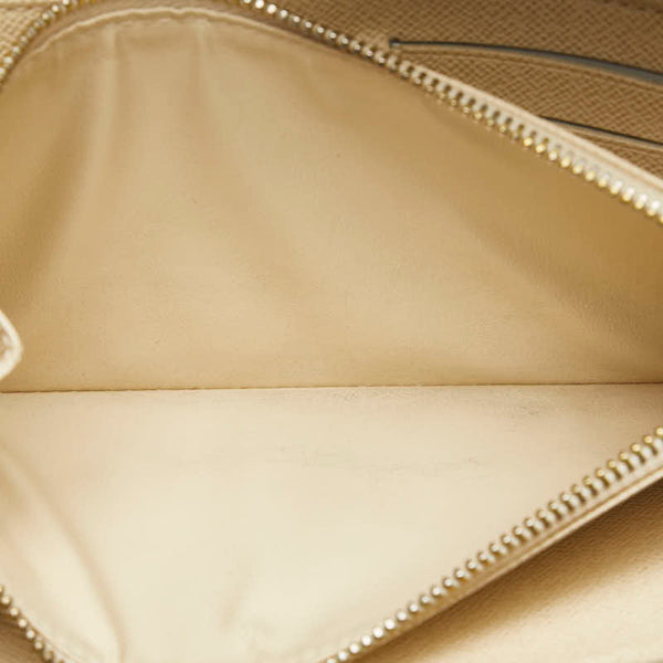 ルイ ヴィトン ダミエ アズール ポルトフォイユ サラ 長財布 N61735 ホワイト PVC レザー レディース LOUIS VUITTON 【中古】