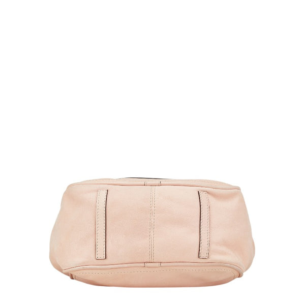 ロエベ アナグラム トートバッグ ショルダーバッグ ピンク スエード レディース LOEWE 【中古】