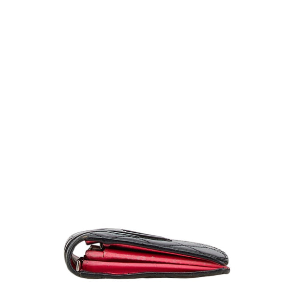 シャネル カンボンライン ココマーク 長財布 ブラック ラムスキン レディース CHANEL 【中古】