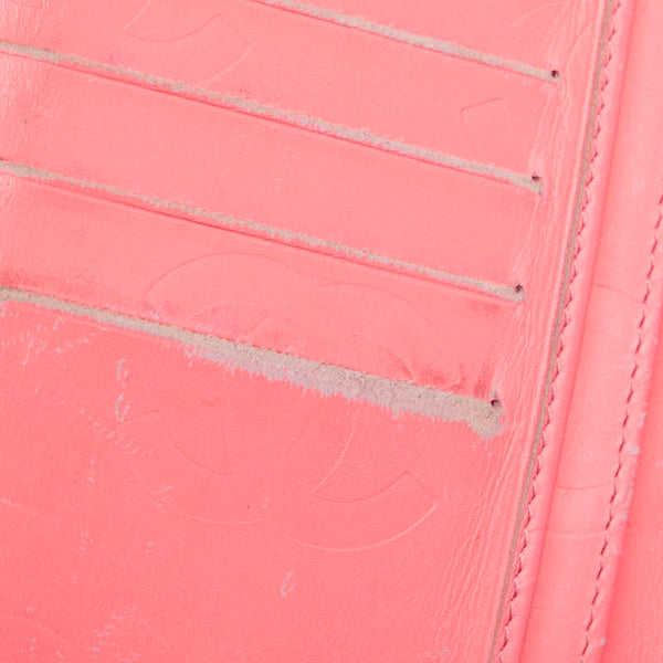 シャネル カンボンライン ココマーク 長財布 ブラック ラムスキン レディース CHANEL 【中古】