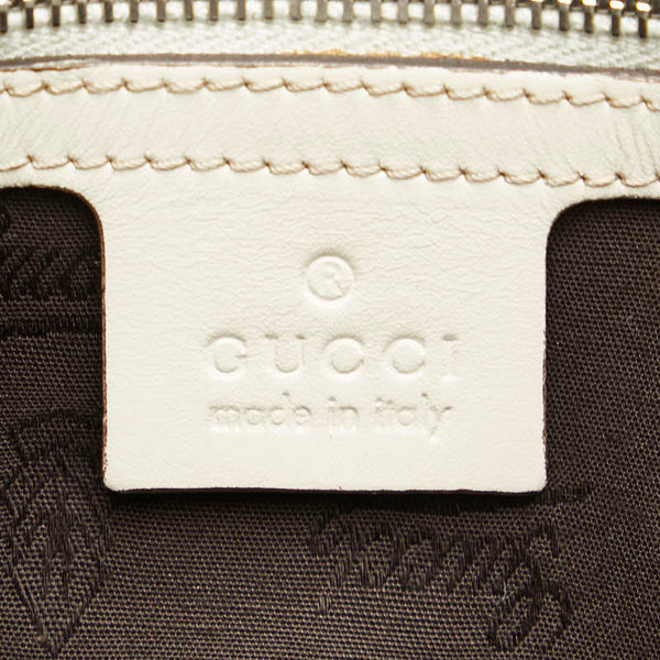 グッチ GGキャンバス ダブルG トートバッグ ショルダーバッグ 232957 ベージュ ホワイト キャンバス レザー レディース GUCCI 【中古】