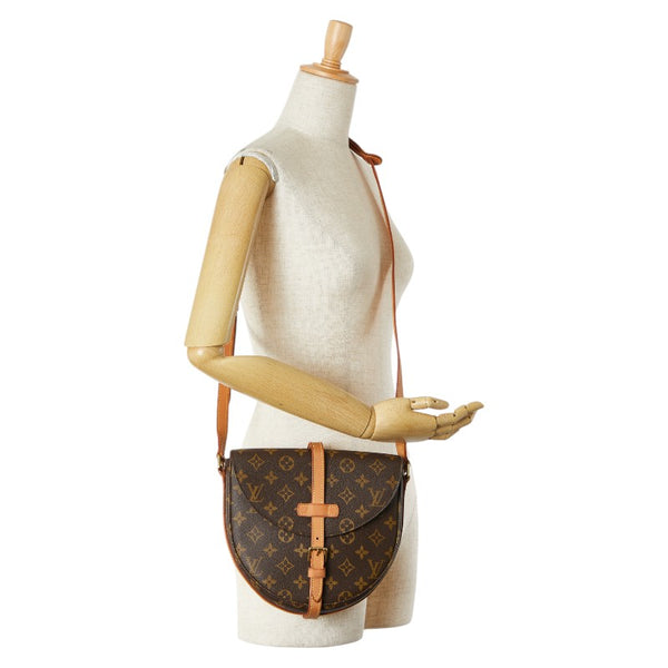 ルイ ヴィトン モノグラム シャンティMM 斜め掛け ショルダーバッグ M51233 ブラウン PVC レザー レディース LOUIS VUITTON 【中古】