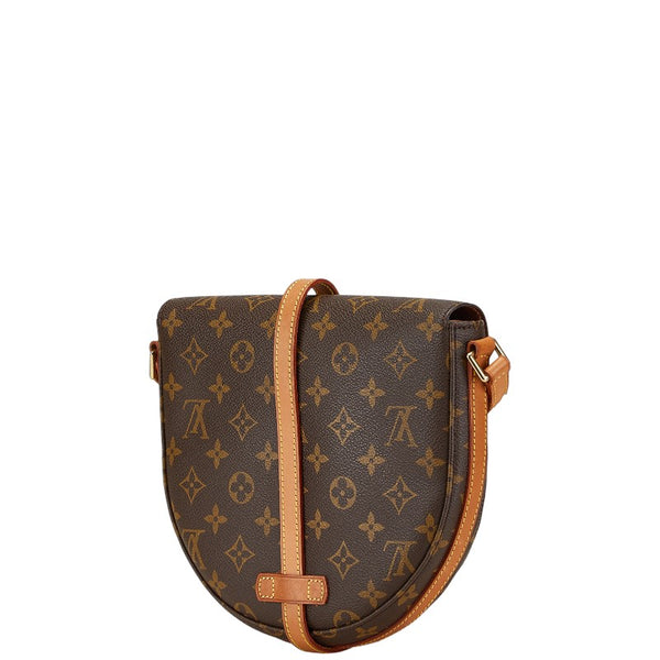 ルイ ヴィトン モノグラム シャンティMM 斜め掛け ショルダーバッグ M51233 ブラウン PVC レザー レディース LOUIS VUITTON 【中古】