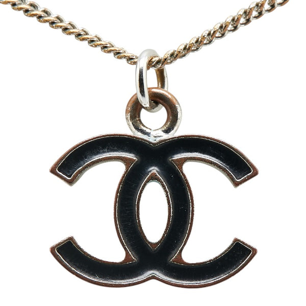 シャネル ココマーク ネックレス シルバー メタル レディース CHANEL 【中古】