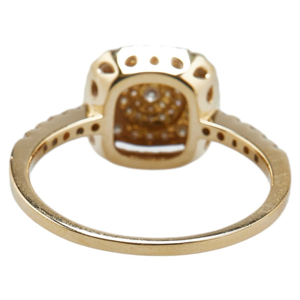 K18YG イエローゴールド ダイヤ0.50ct リング 指輪 レディース 13号 【中古】