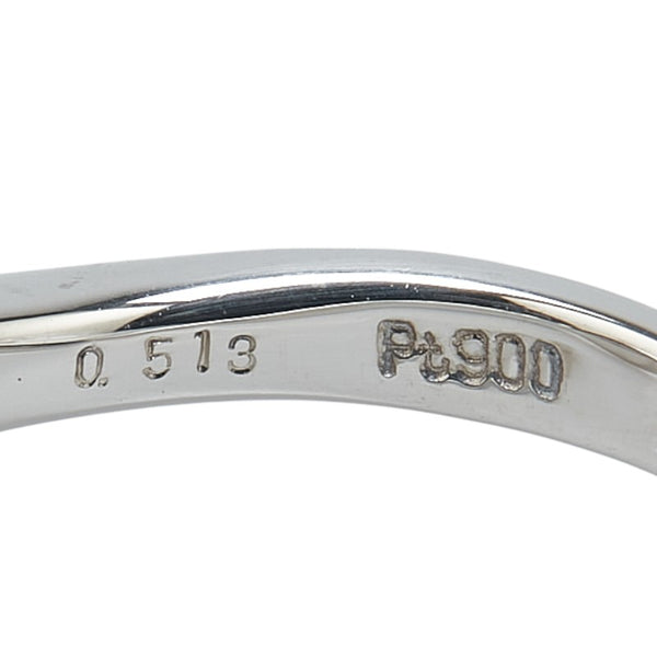 Pt900 プラチナ ダイヤ0.512ct リング 指輪 レディース 7.5号 【中古】