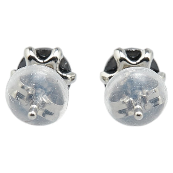 Pt900 プラチナ ブラックダイヤ0.70ct スタッド ピアス レディース 【中古】