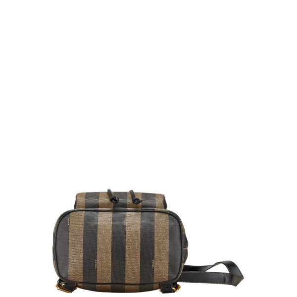 フェンディ ペカン リュック バックパック ブラウン ブラック PVC レザー レディース FENDI 【中古】