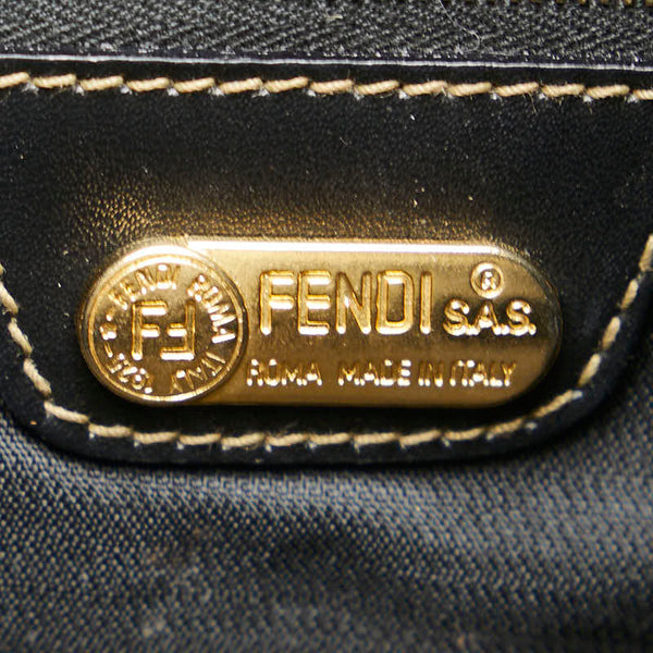 フェンディ ペカン リュック バックパック ブラウン ブラック PVC レザー レディース FENDI 【中古】