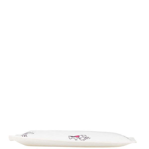 エルメス トゥルースフラット アダダGM 木馬 ポーチ ホワイト レッドマルチカラー キャンバス レディース HERMES 【中古】