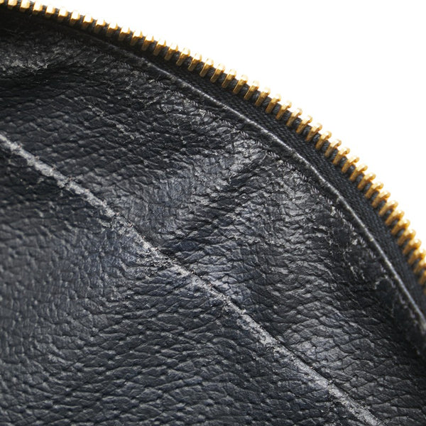 セリーヌ マカダム ハンドバッグ ブラック ブラウン PVC レザー レディース CELINE 【中古】