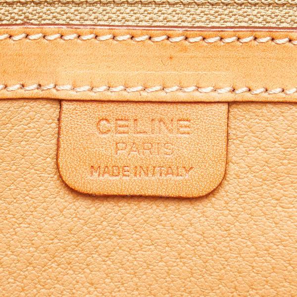 セリーヌ マカダム ハンドバッグ ショルダーバッグ 2WAY ブラウン PVC レザー レディース CELINE 【中古】