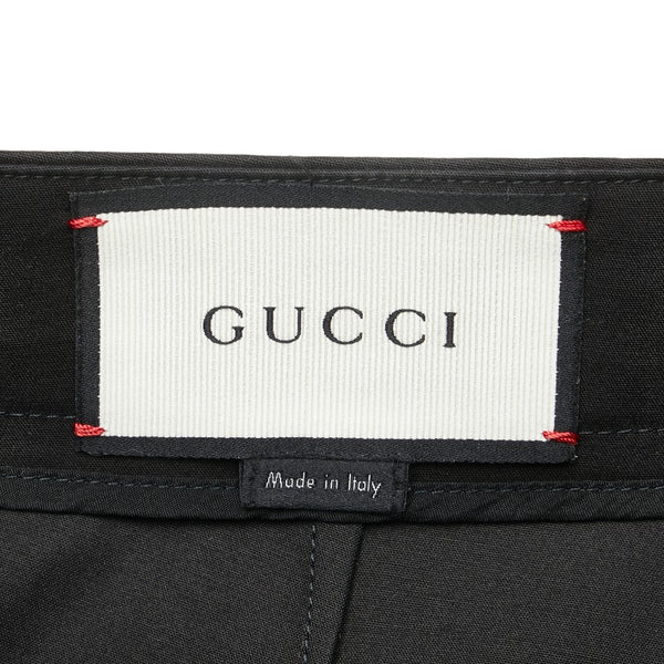 グッチ パンツ サイズ：36 ブラック コットン レディース GUCCI 【中古】