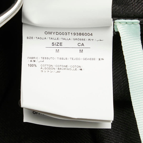 オフホワイト ×バスキア POST MODERN デニムジャケット サイズ：M ブラック コットン メンズ OFF-WHITE 【中古】