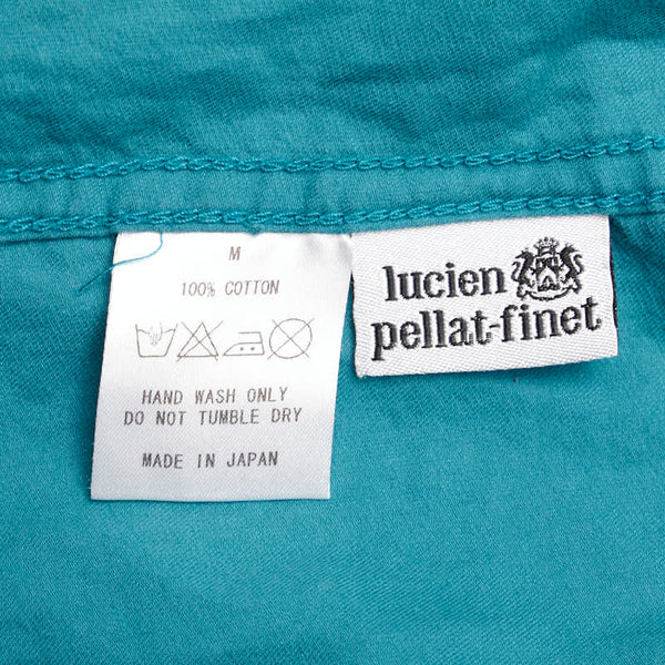 ルシアンペラフィネ 迷彩 カモ柄 スカル ウエスタンシャツ サイズ：M エメラルドグリーン コットン メンズ Lucien Pellat-Finet 【中古】