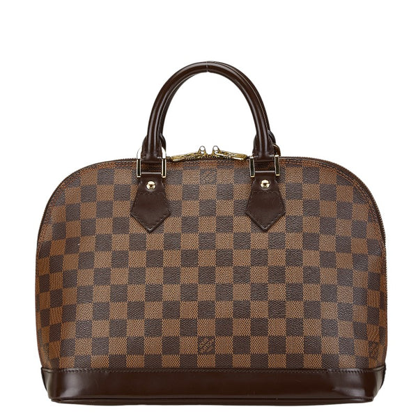 ルイ ヴィトン ダミエ アルマPM ハンドバッグ N53151 ブラウン PVC レザー レディース LOUIS VUITTON 【中古】