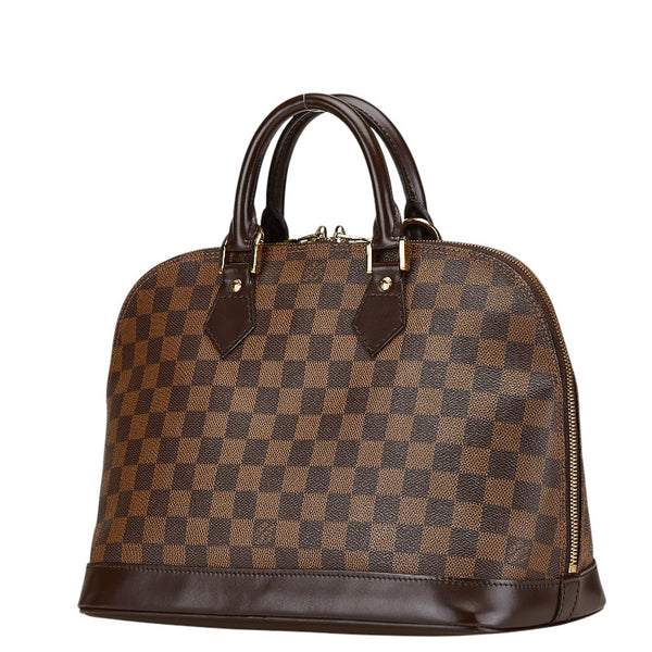ルイ ヴィトン ダミエ アルマPM ハンドバッグ N53151 ブラウン PVC レザー レディース LOUIS VUITTON 【中古】