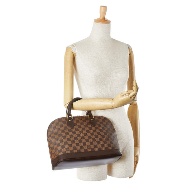 ルイ ヴィトン ダミエ アルマPM ハンドバッグ N53151 ブラウン PVC レザー レディース LOUIS VUITTON 【中古】