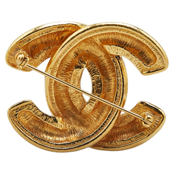 シャネル マトラッセ ココマーク ブローチ ゴールド メッキ レディース CHANEL 【中古】