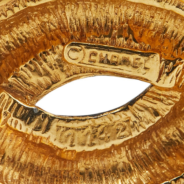 シャネル マトラッセ ココマーク ブローチ ゴールド メッキ レディース CHANEL 【中古】