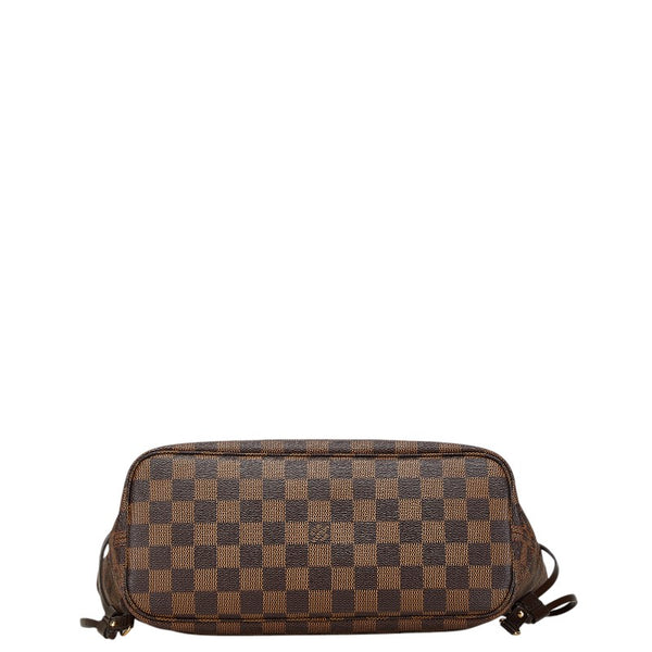 ルイ ヴィトン ダミエ ネヴァーフルPM ハンドバッグ トートバッグ N51109 ブラウン PVC レザー レディース LOUIS VUITTON 【中古】