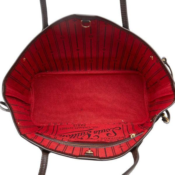 ルイ ヴィトン ダミエ ネヴァーフルPM ハンドバッグ トートバッグ N51109 ブラウン PVC レザー レディース LOUIS VUITTON 【中古】