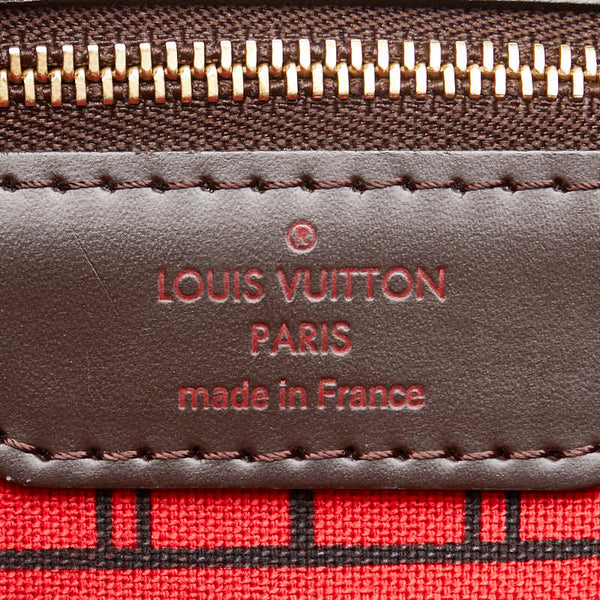 ルイ ヴィトン ダミエ ネヴァーフルPM ハンドバッグ トートバッグ N51109 ブラウン PVC レザー レディース LOUIS VUITTON 【中古】