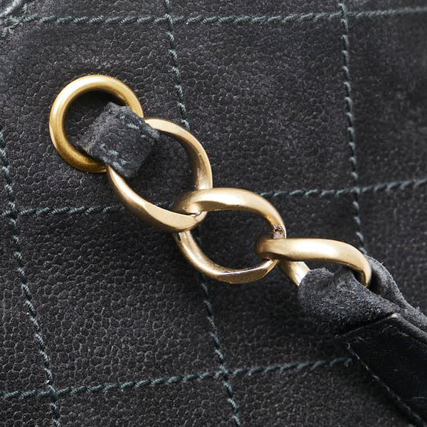 シャネル ココマーク ハンドバッグ トートバッグ ブラック スウェット レディース CHANEL 【中古】