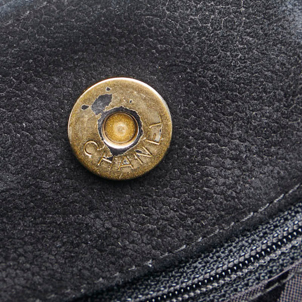 シャネル ココマーク ハンドバッグ トートバッグ ブラック スウェット レディース CHANEL 【中古】