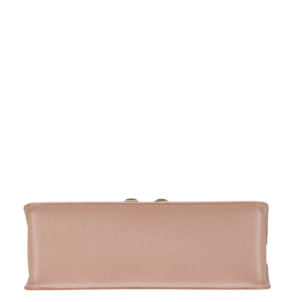 フルラ チェーン ショルダーバッグ ハンドバッグ ピンク ゴールド レザー レディース Furla 【中古】