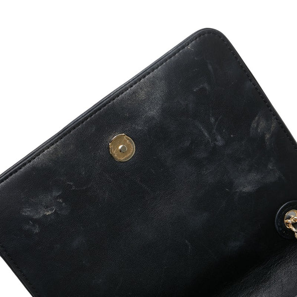 トリーバーチ フレミング チェーン ワンショルダーバッグ ブラック レザー レディース Tory Burch 【中古】