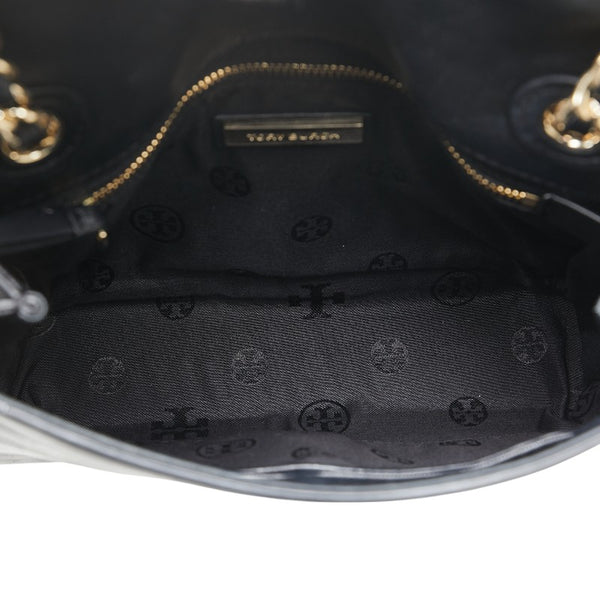 トリーバーチ フレミング チェーン ワンショルダーバッグ ブラック レザー レディース Tory Burch 【中古】