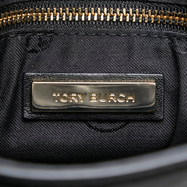 トリーバーチ フレミング チェーン ワンショルダーバッグ ブラック レザー レディース Tory Burch 【中古】
