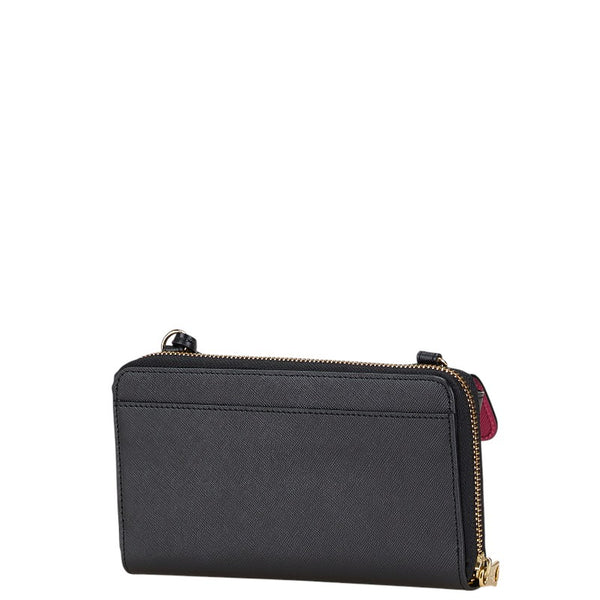 エーディーエムジェイ アクセソワ ドゥ マドモワゼル ショルダーバッグ ブラック レザー レディース ADMJアクセソワ 【中古】