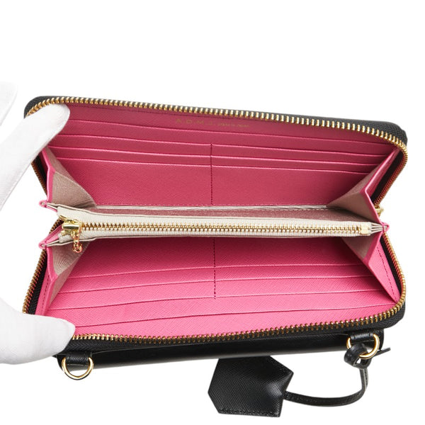 エーディーエムジェイ アクセソワ ドゥ マドモワゼル ショルダーバッグ ブラック レザー レディース ADMJアクセソワ 【中古】