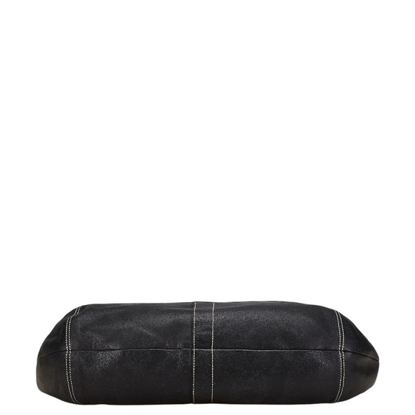 コーチ エルゴ ワンショルダーバッグ ホーボー 10741 ブラック レザー レディース COACH 【中古】