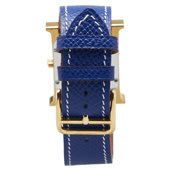 エルメス Hウォッチ 腕時計 HH1.510 クオーツ ホワイト文字盤 ステンレススチール レザー レディース HERMES 【中古】