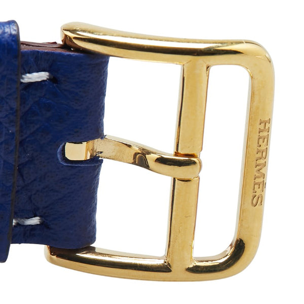 エルメス Hウォッチ 腕時計 HH1.510 クオーツ ホワイト文字盤 ステンレススチール レザー レディース HERMES 【中古】