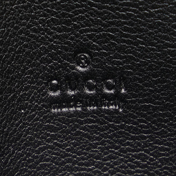 グッチ グッチシマ シェリーライン カードケース 138043 ブラック レザー レディース GUCCI 【中古】