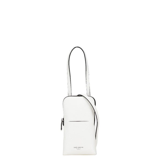 ドルチェアンドガッバーナ ハンドバッグ ショルダーバッグ 2WAY ホワイト レザー レディース DOLCE&GABBANA 【中古】