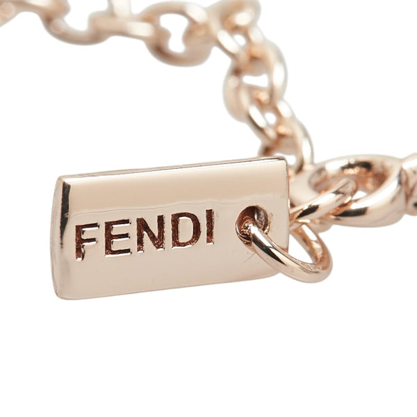 フェンディ FFロゴ ブレスレット ゴールド メッキ レディース FENDI 【中古】