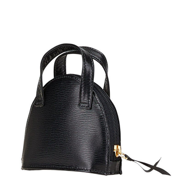 ディオール CDロゴ ミニポーチ 小物入れ ブラック レザー レディース Dior 【中古】