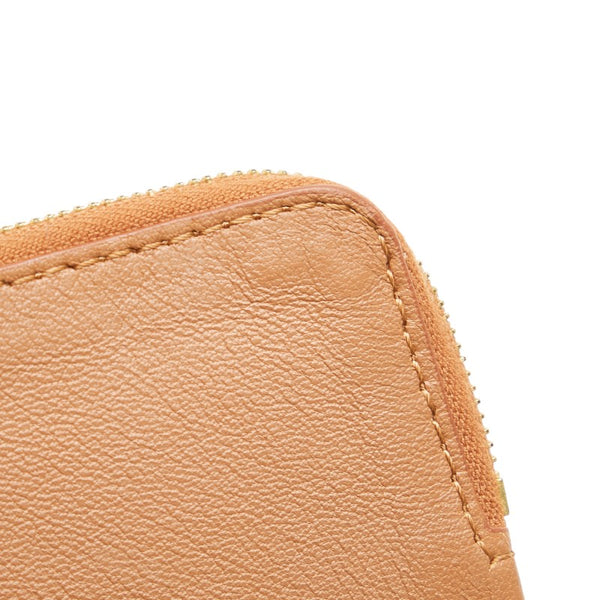 セリーヌ バイカラー ポーチ クラッチバッグ セカンドバッグ ブラウン ブラック レザー レディース CELINE 【中古】