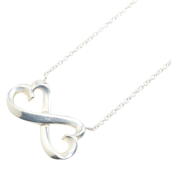 ティファニー ダブルラビングハート ネックレス シルバー SV925 シルバー レディース TIFFANY&Co. 【中古】