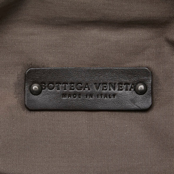 ボッテガヴェネタ イントレチャート ウエストバッグ ブラック ブラウン レザー ナイロン レディース BOTTEGAVENETA 【中古】