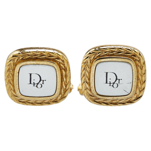 ディオール ロゴ タイピン カフス セット ゴールド シルバー メッキ メンズ Dior 【中古】