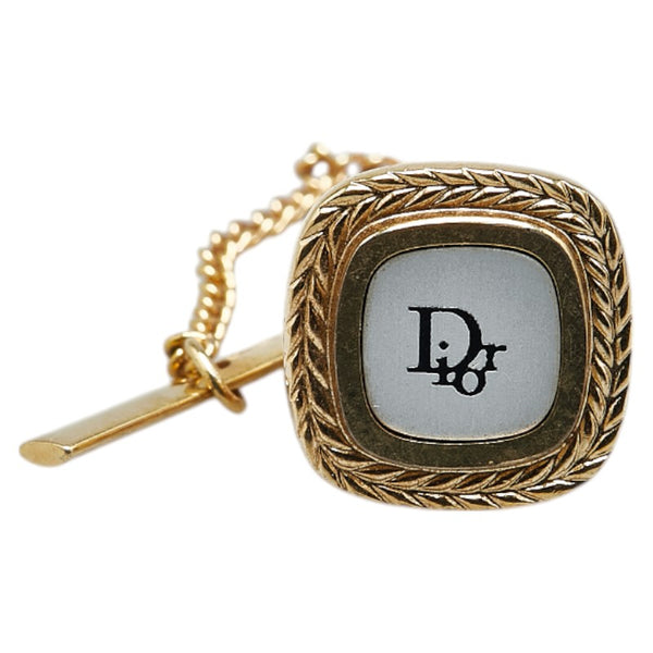 ディオール ロゴ タイピン カフス セット ゴールド シルバー メッキ メンズ Dior 【中古】