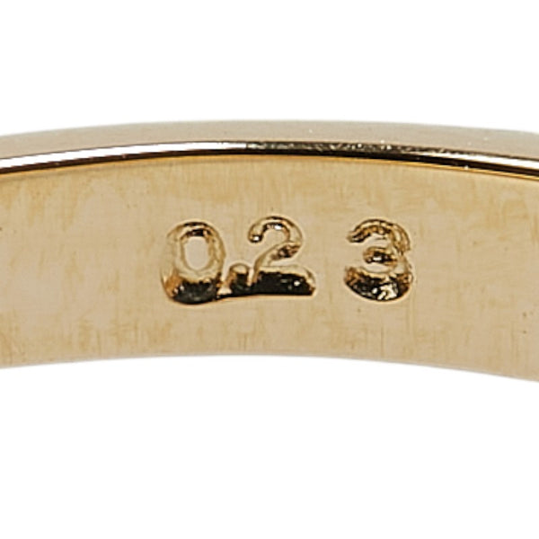 タサキ K18YG イエローゴールド パール9.8mm ダイヤ0.23ct リング 指輪 レディース TASAKI 19.5号 【中古】