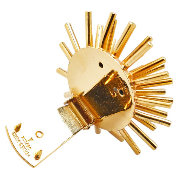 エルメス ブローチ ゴールド メッキ レディース HERMES 【中古】